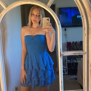 Arden B Blue Mini Dress